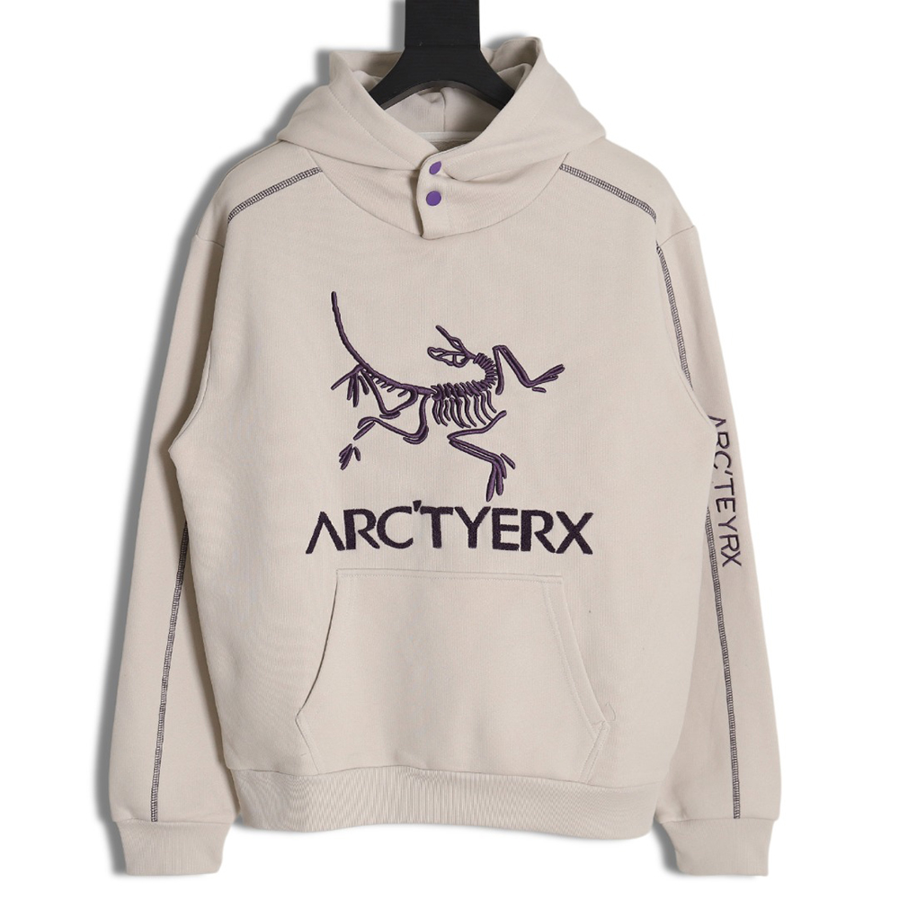 Arc'teryx 23FW contrast topstitch hoodie
