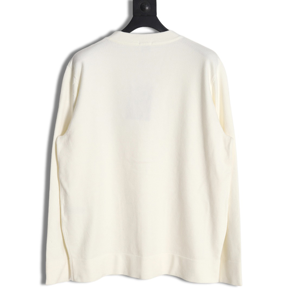 Burberry embroidered TB letter sweater cardigan