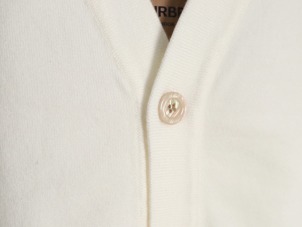 Burberry embroidered TB letter sweater cardigan