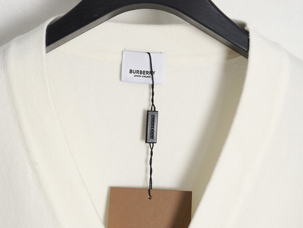 Burberry embroidered TB letter sweater cardigan