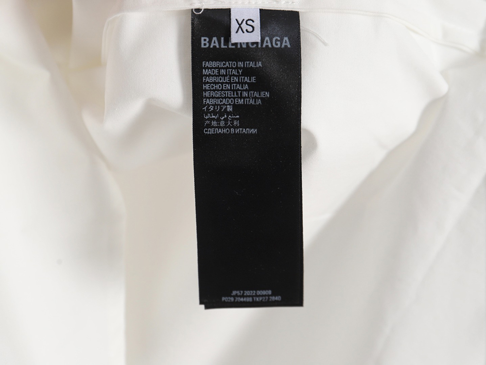 Balenciaga 24SS 3M webbing buttoned woven shirt