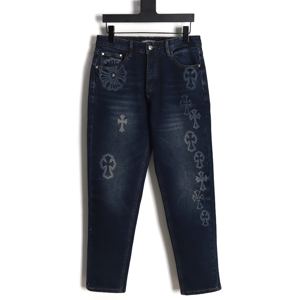 Chrome Heart 23Fw multi-cross denim trousers