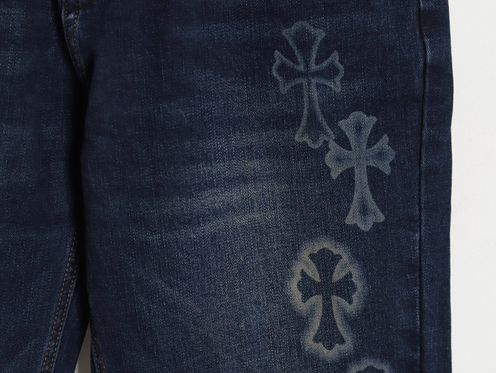 Chrome Heart 23Fw multi-cross denim trousers