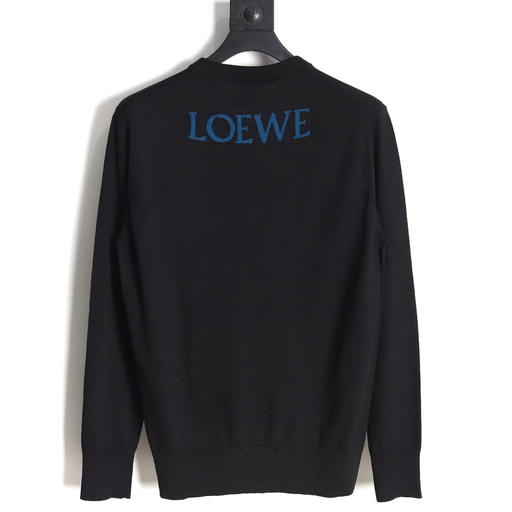 Loewe little flame knitted bottoming sweater
