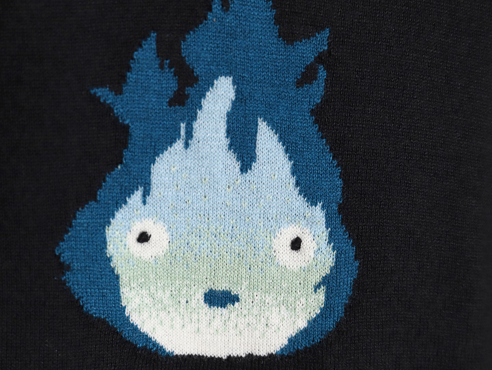 Loewe little flame knitted bottoming sweater