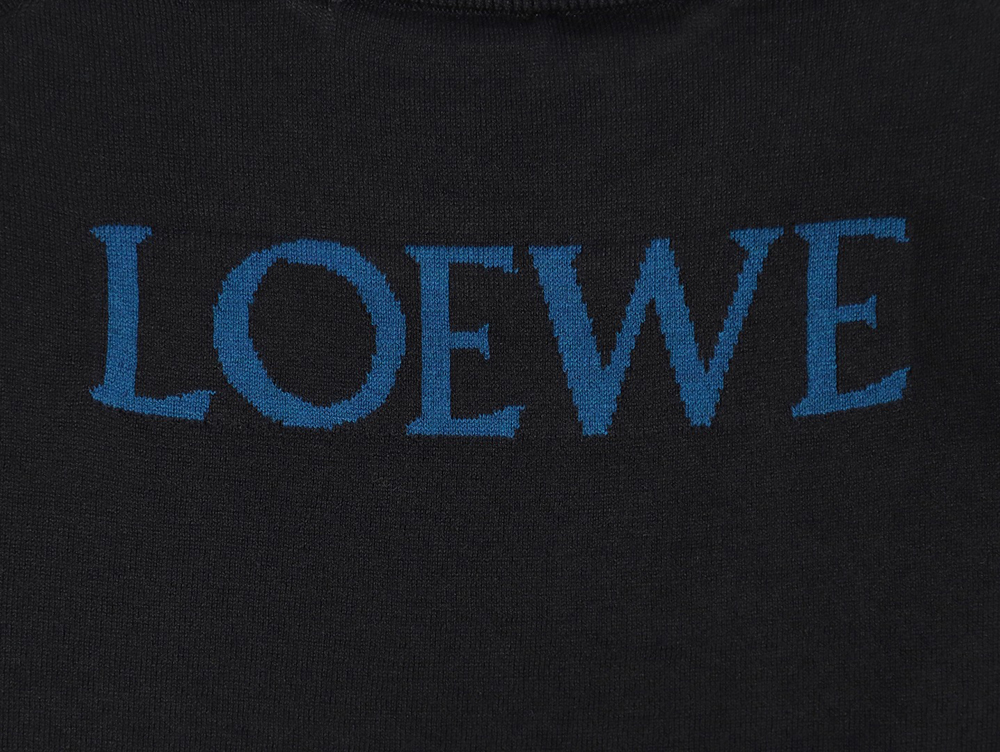 Loewe little flame knitted bottoming sweater