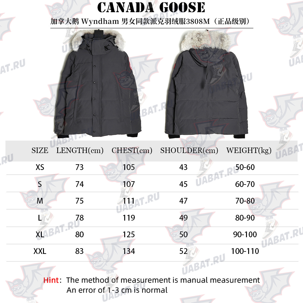CANADA GOOSE WYNDHAM 3808M CLASSIC PARKA DOWN JACKET