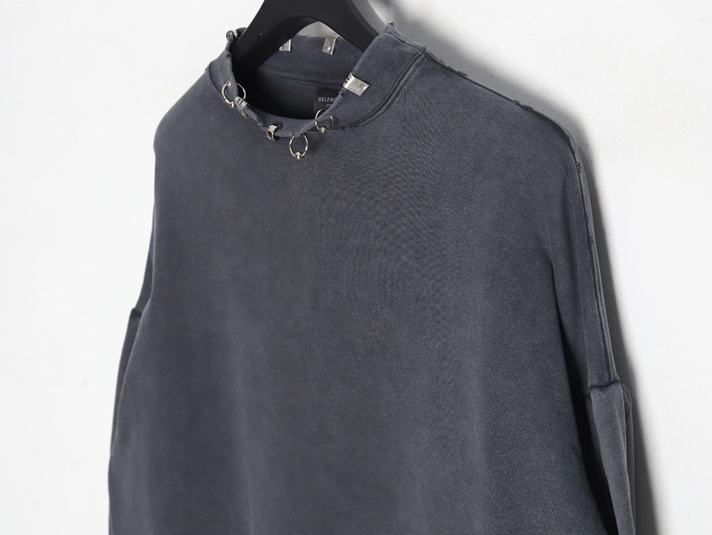 Balenciaga 24SS patchwork hooded fake two-piece shirt jacket