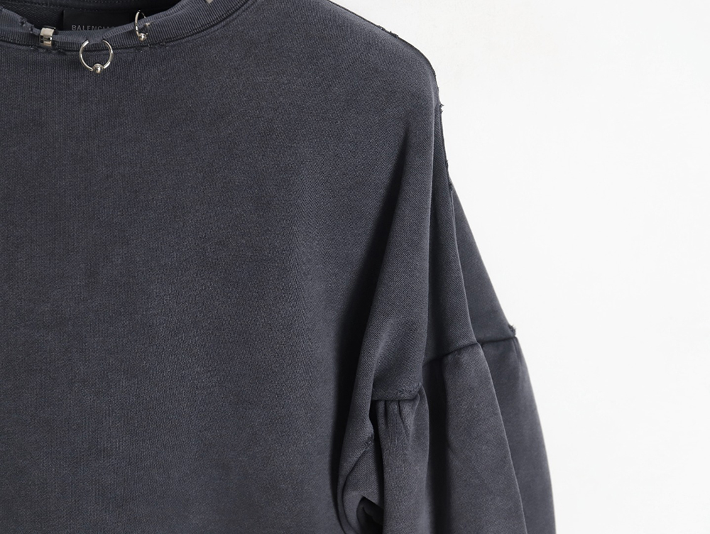 Balenciaga 24SS patchwork hooded fake two-piece shirt jacket