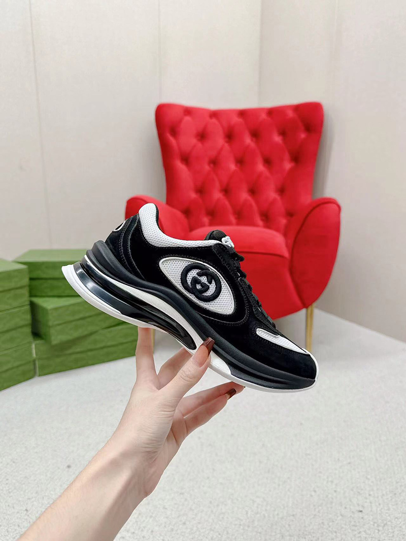 Gucci Run sneaker in black suede