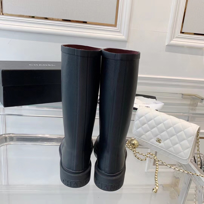 Chanel Wellington boots
