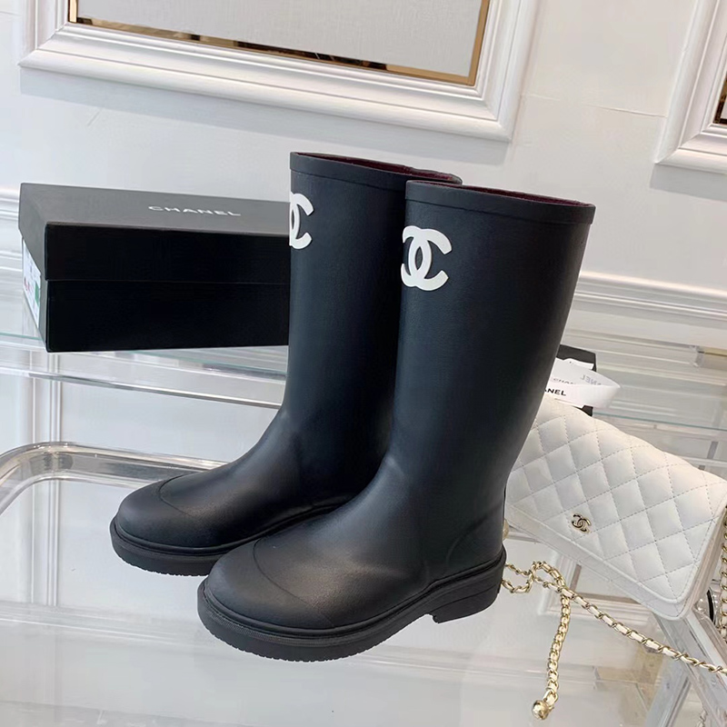 Chanel Wellington boots