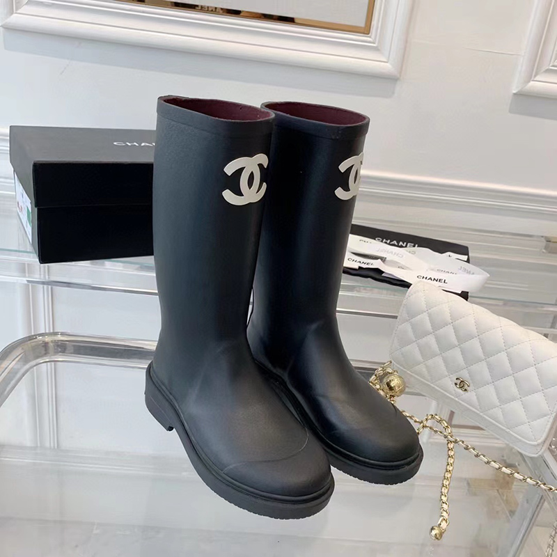 Chanel Wellington boots