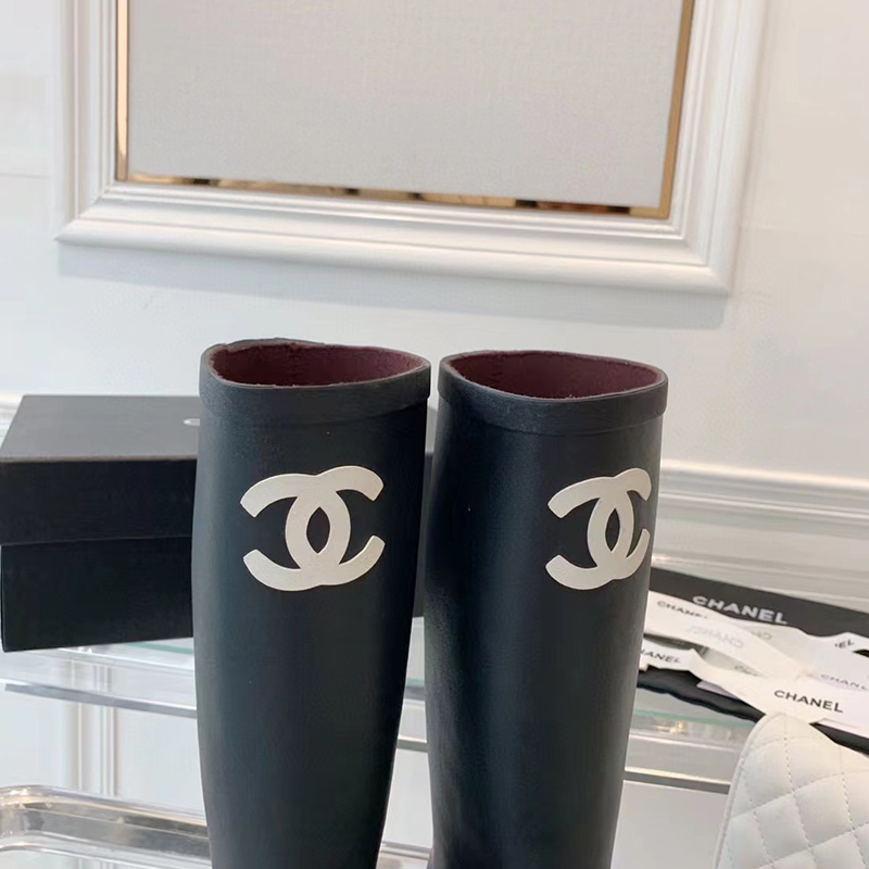 Chanel Wellington boots