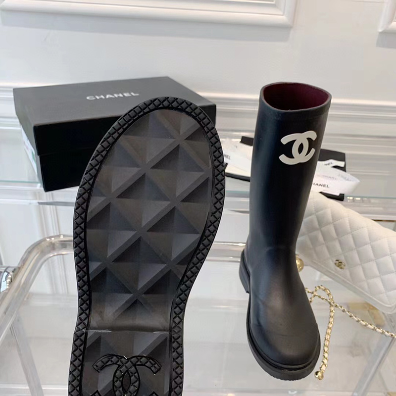 Chanel Wellington boots