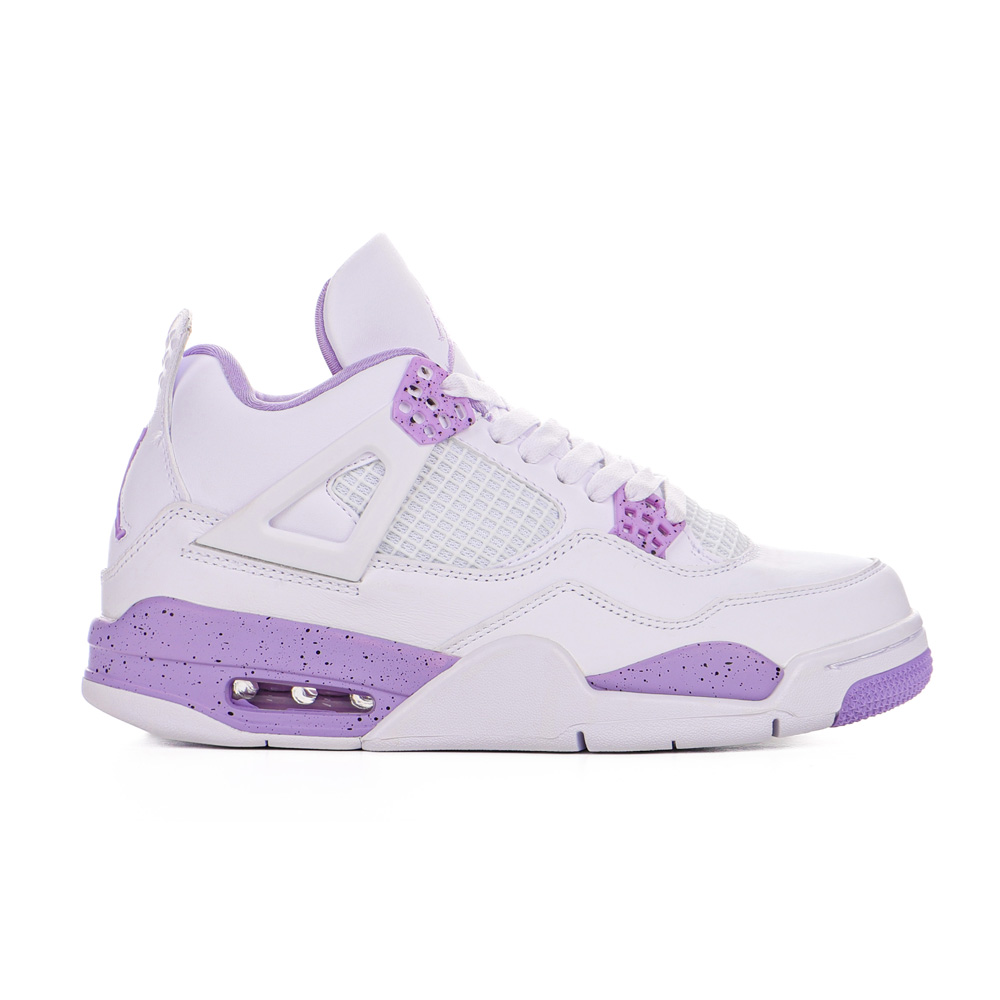 Custom Air Jordan 4 Retro 'White Purple '