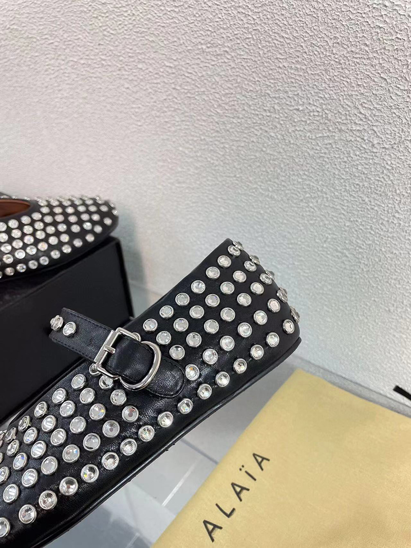 Alaia Strass Ballet Flats
