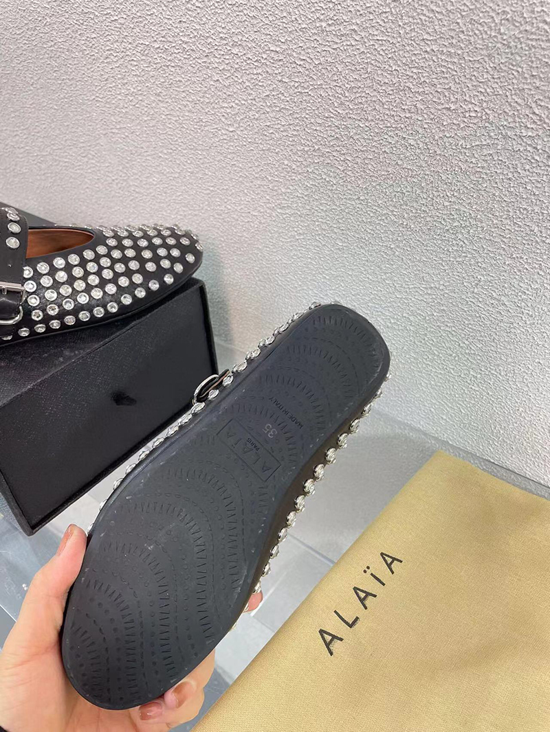 Alaia Strass Ballet Flats