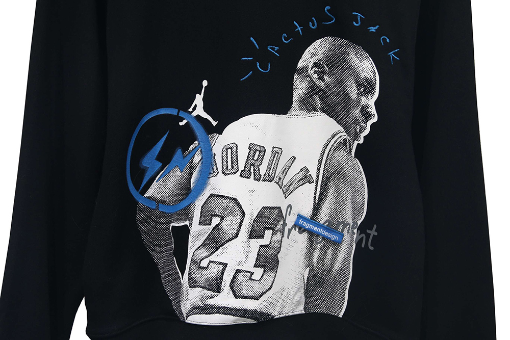 Travis Scott X Jordan X Fragment Hoodie Black