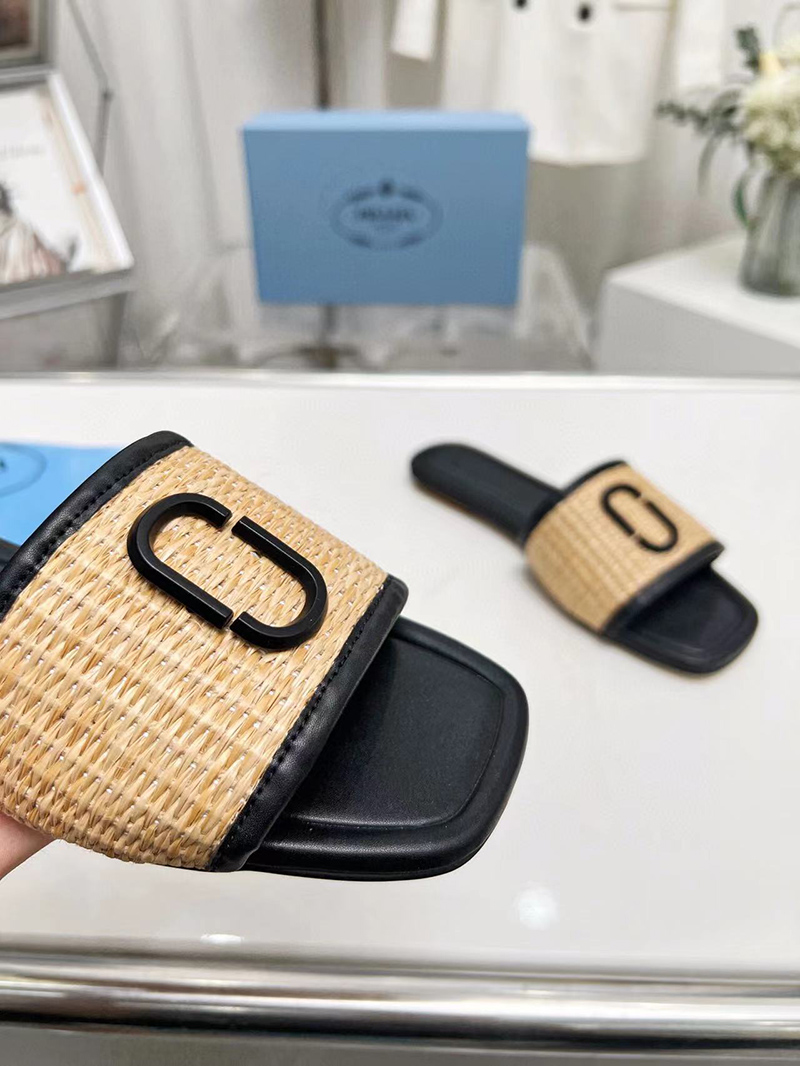 Marc Jacobs The J Woven Sandalet Kad?n Bej Rengi