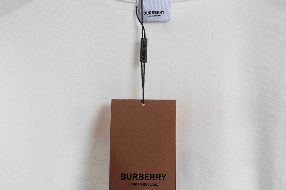 Burberry overlapping hot stamping letter short sleeves