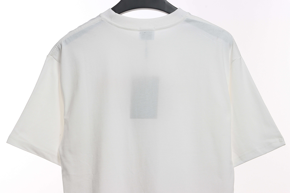 Burberry overlapping hot stamping letter short sleeves