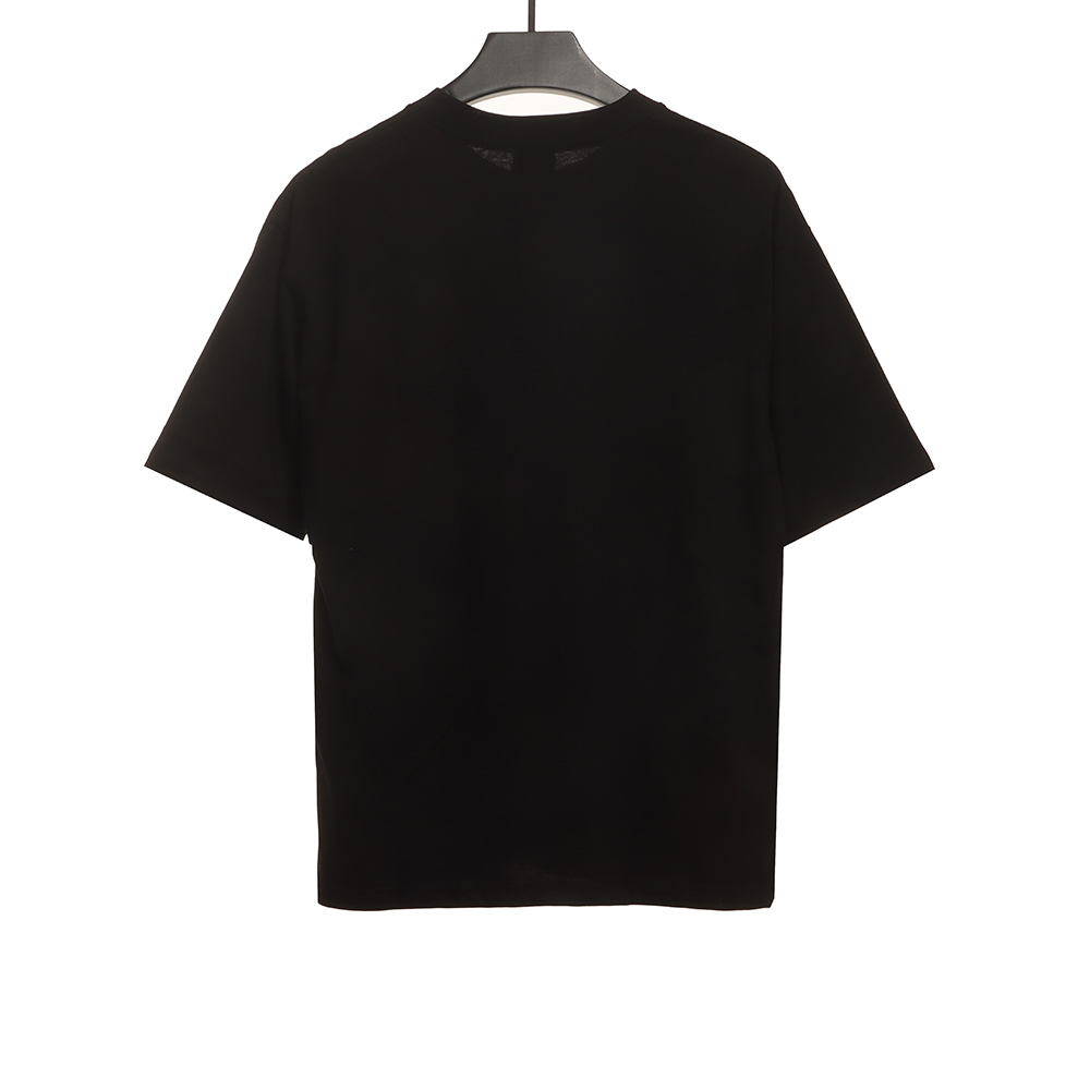 Burberry overlapping hot stamping letter short sleeves