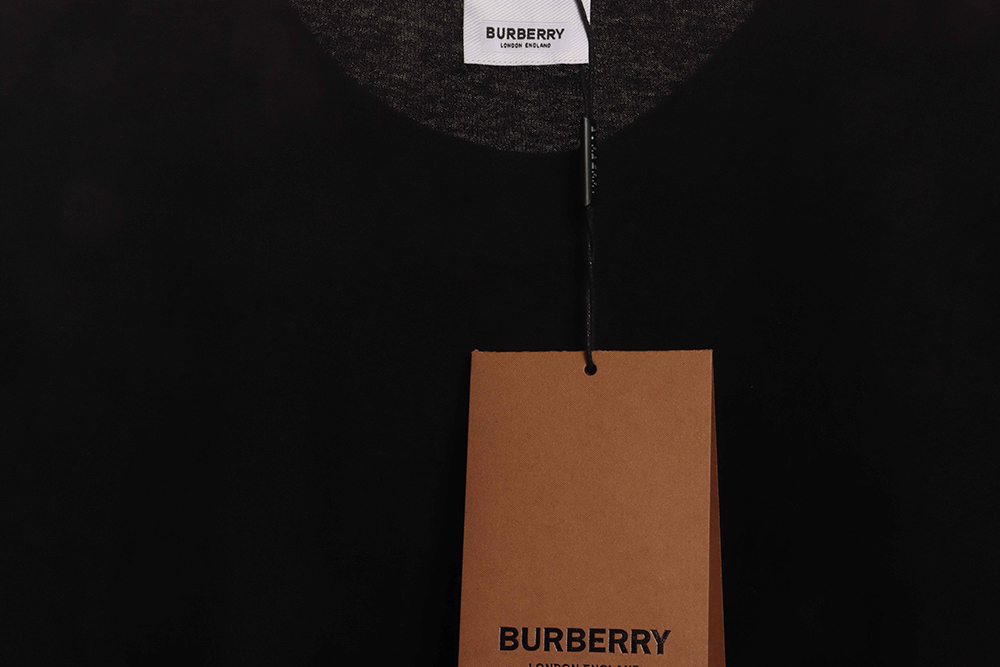 Burberry overlapping hot stamping letter short sleeves