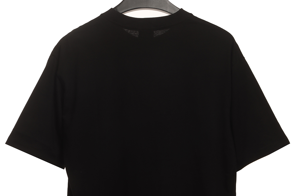 Burberry overlapping hot stamping letter short sleeves