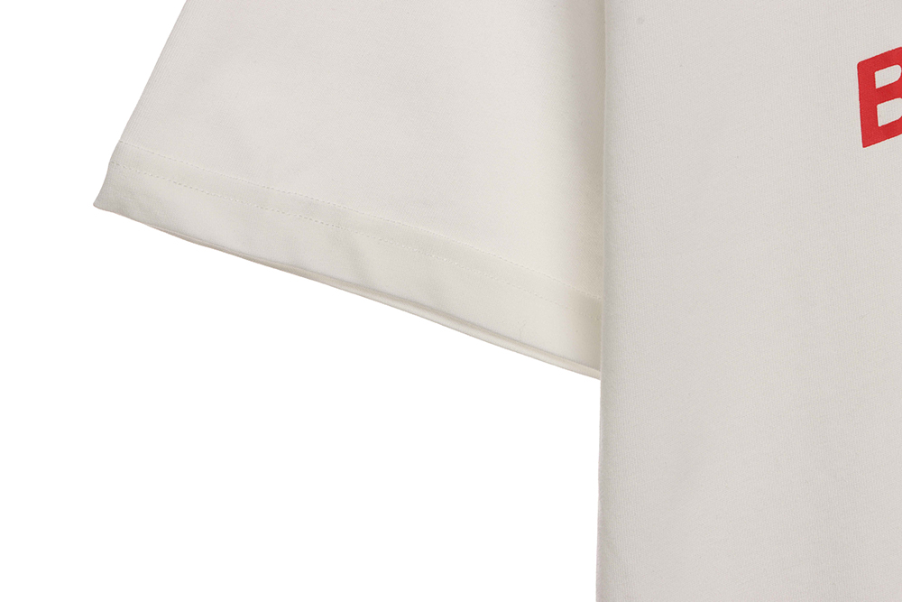 Burberry slogan bear print short sleeves