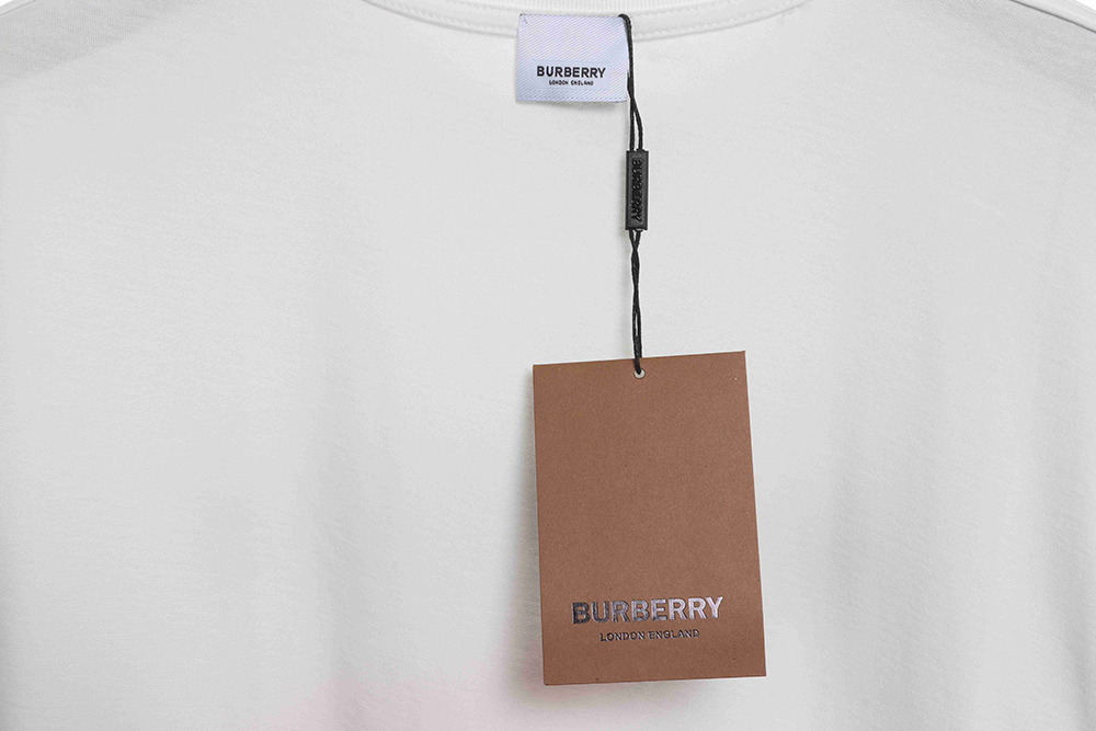 Burberry slogan bear print short sleeves