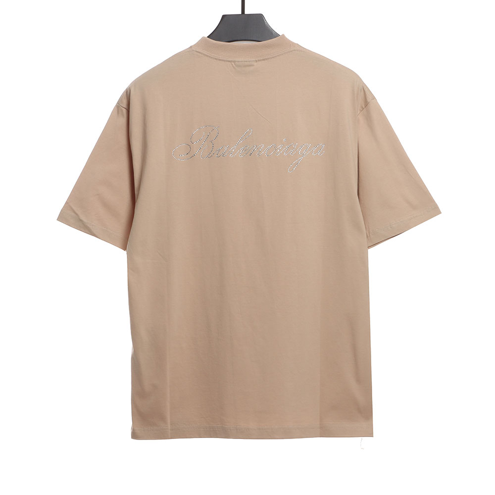 Balenciaga diamond hot diamond LOGO short sleeves