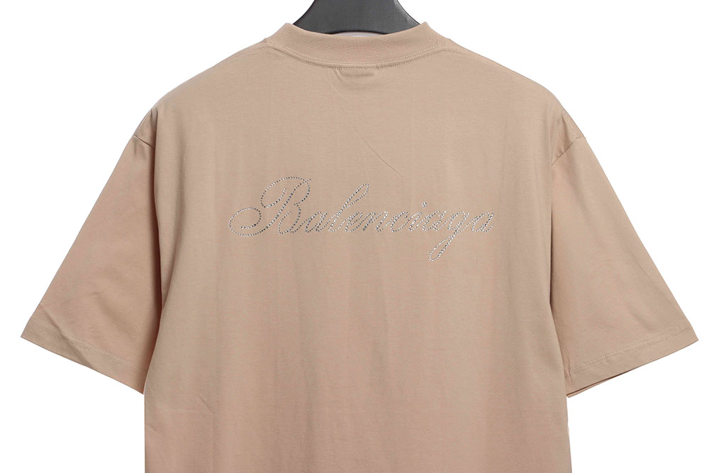 Balenciaga diamond hot diamond LOGO short sleeves