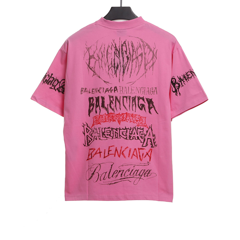 Balenciaga Year of the Dragon limited edition graffiti lettering short sleeves