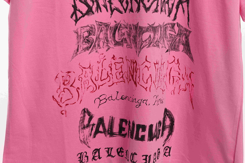 Balenciaga Year of the Dragon limited edition graffiti lettering short sleeves