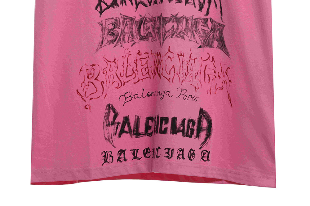 Balenciaga Year of the Dragon limited edition graffiti lettering short sleeves