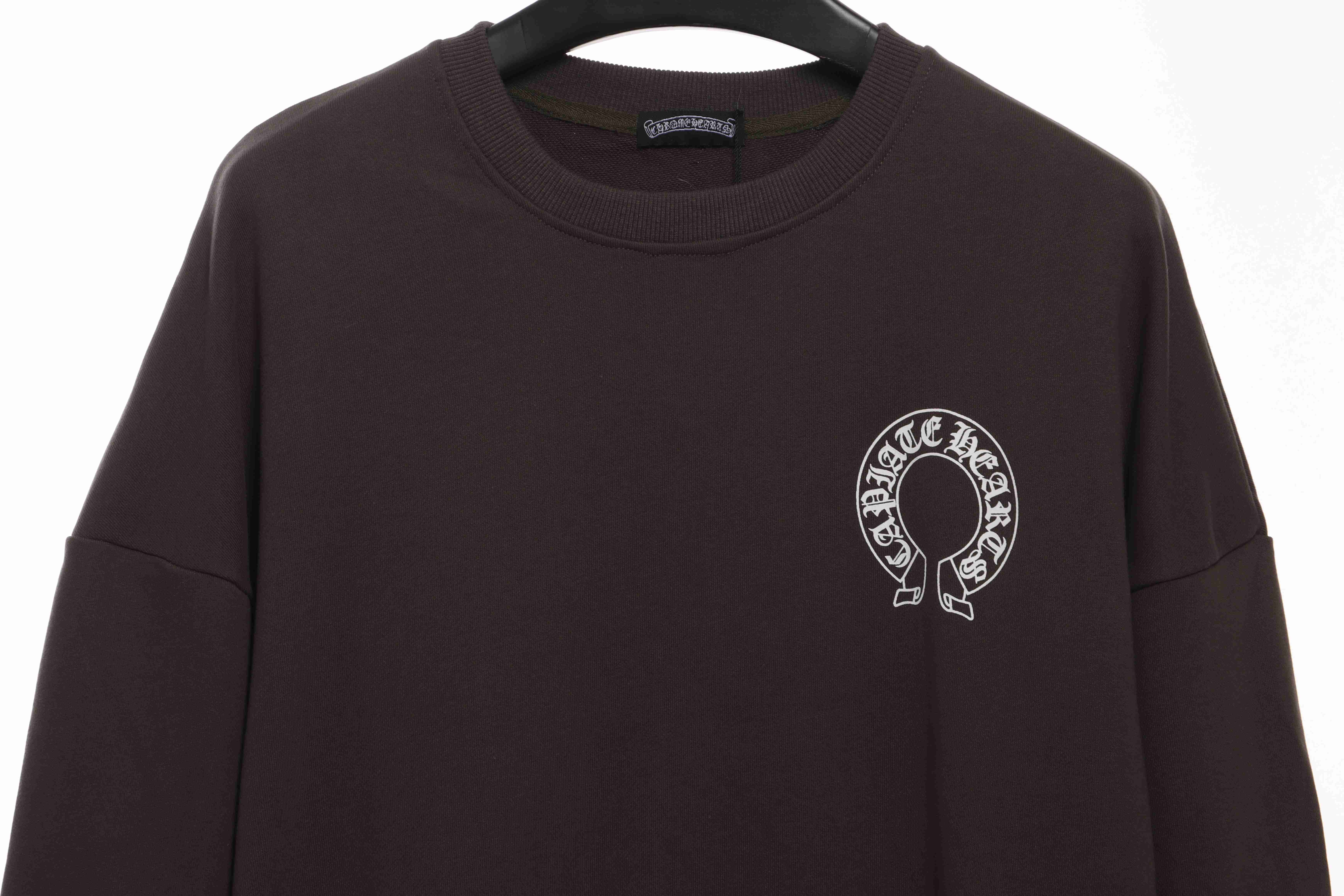 Chrome Hearts side-zip crew neck sweatshirt