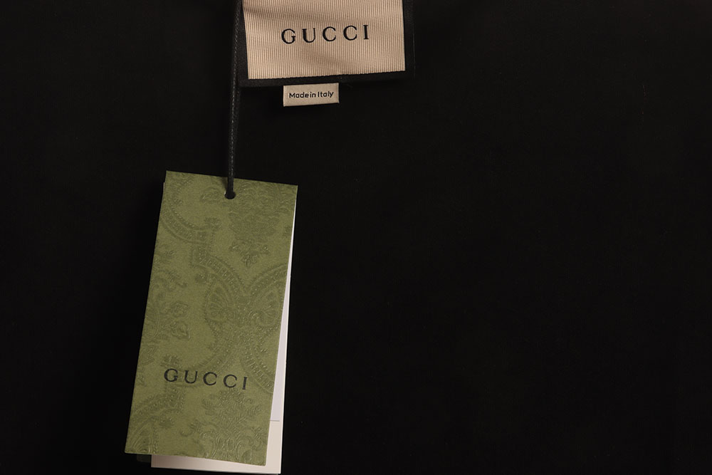Gucci patchwork bear embroidered short sleeves