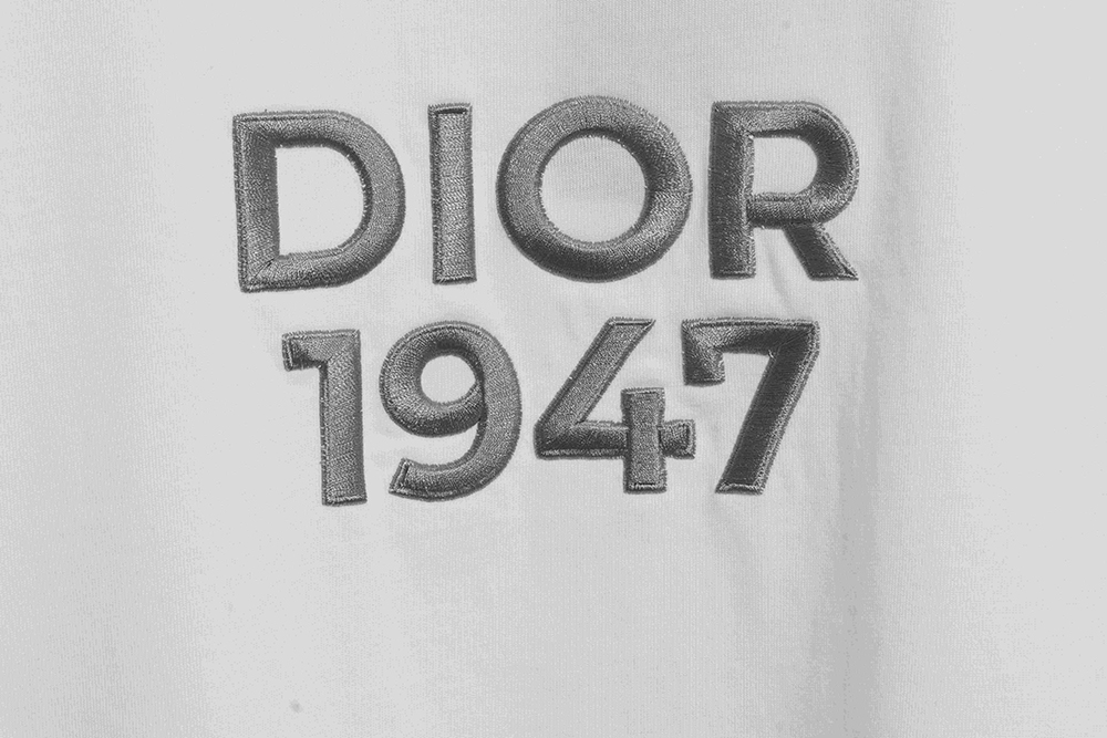 Dior 1947 embroidered letter short sleeves