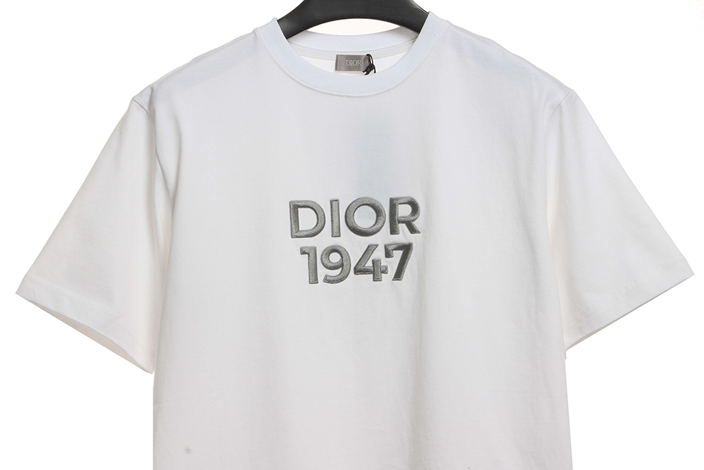 Dior 1947 embroidered letter short sleeves