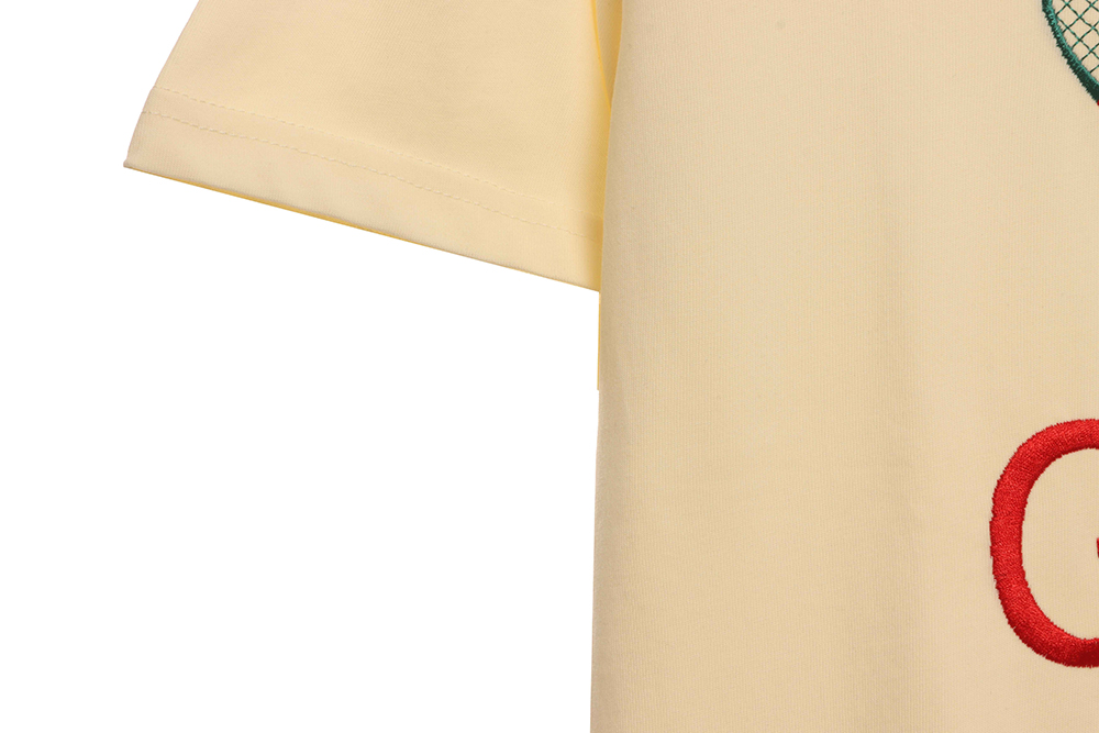 Gucci tennis racket printed short sleeves