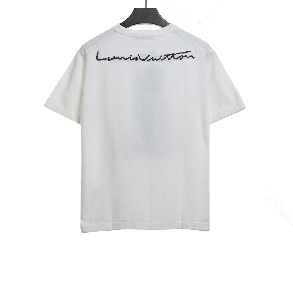 Louis Vuitton Cartoon Bear Doll Knitted Short Sleeve