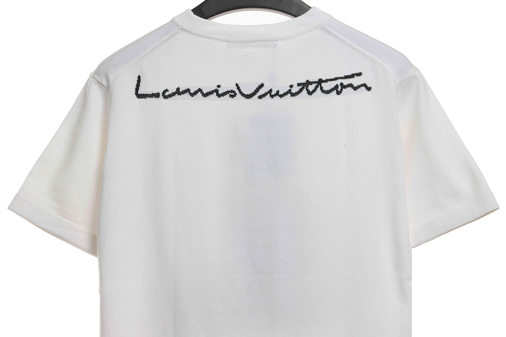Louis Vuitton Cartoon Bear Doll Knitted Short Sleeve