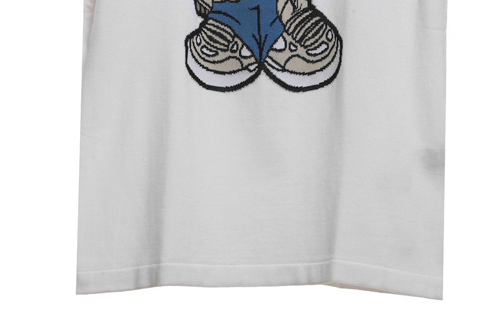 Louis Vuitton Cartoon Bear Doll Knitted Short Sleeve