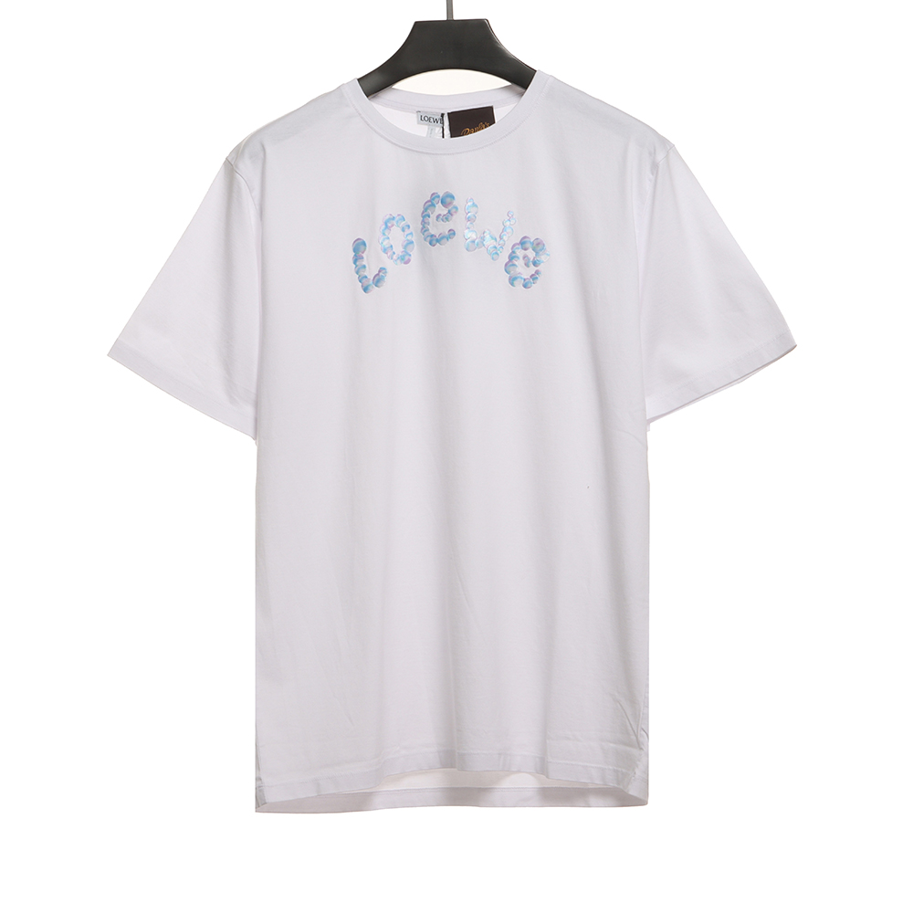 Loewe bubble embroidered short sleeves