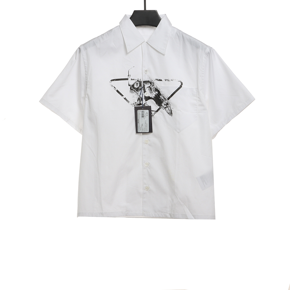 Prada piranha print shirt