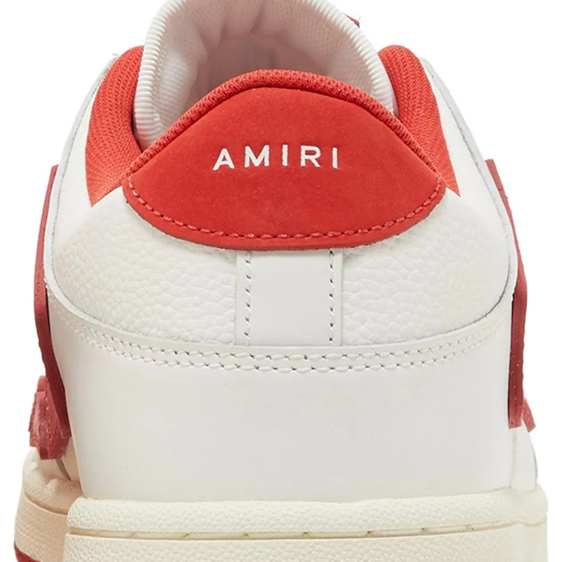 Amiri Skel Top Low 'White Red'