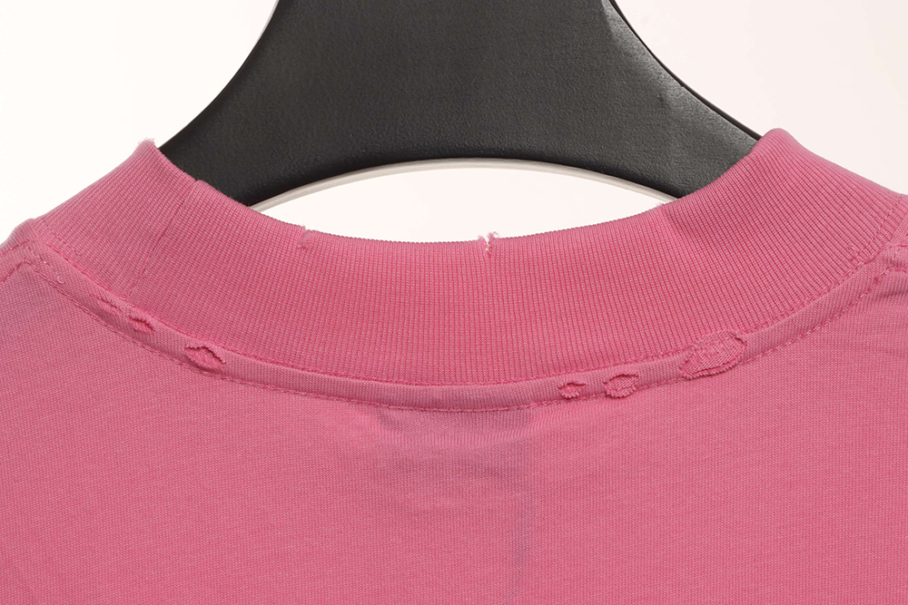 Balenciaga NOLOGO distressed short sleeves