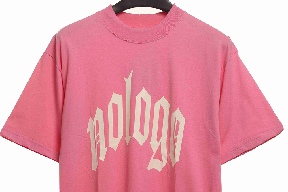 Balenciaga NOLOGO distressed short sleeves