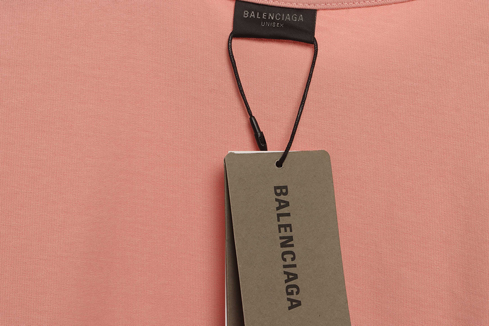 Balenciaga reverse embroidered lettering short sleeves